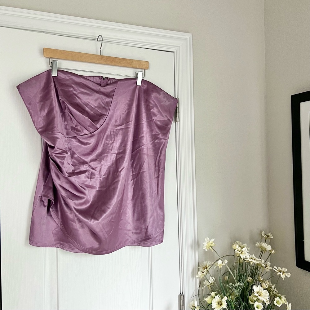 Torrid Lavender Satin Tube Top
